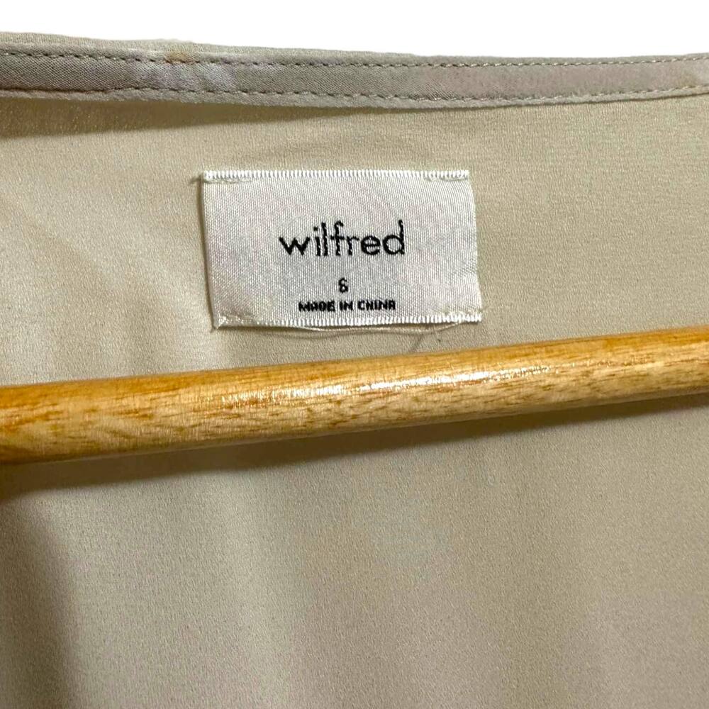 Aritzia Wilfred Button Front A-Line Mini Dress Si… - image 4